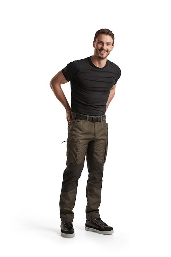 Blåkläder Service Buks med stretch Olivengrøn/sort