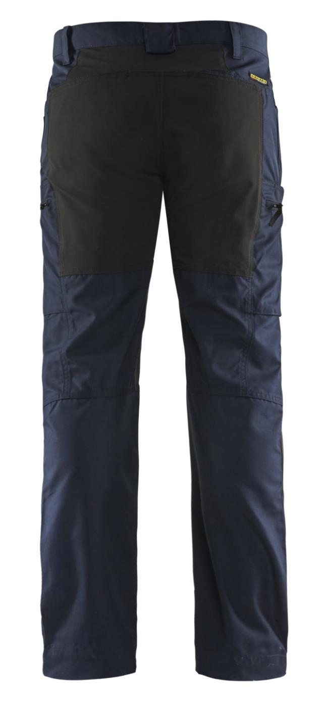 Service Buks med stretch Mørk Marineblå/Sort