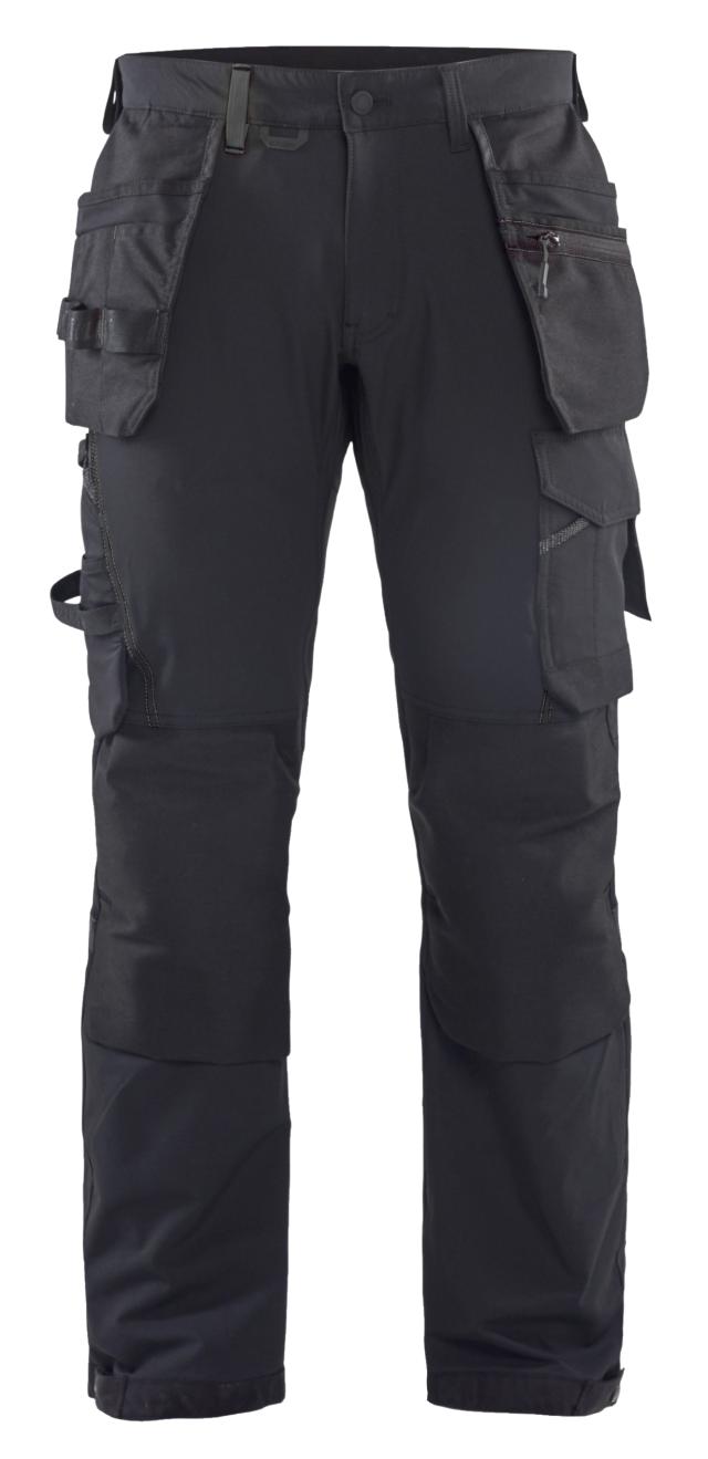 Blåkläder Håndværker Buks 4 vejs stretch Sort/Mørk Grå