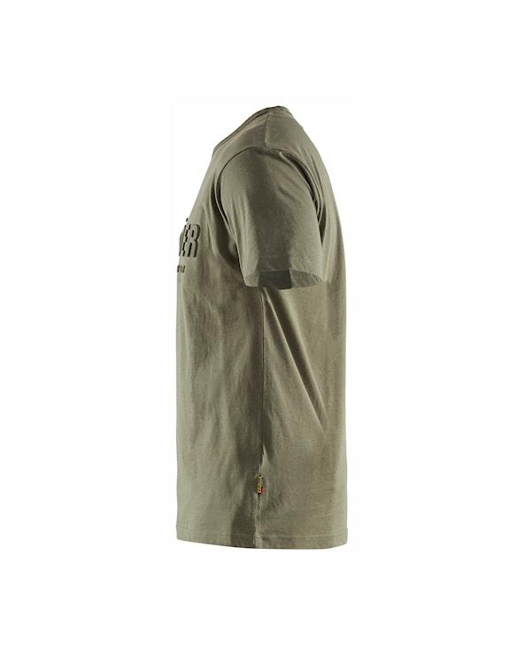 Blåkläder Bomulds T-shirt 3D Efterårs Grøn