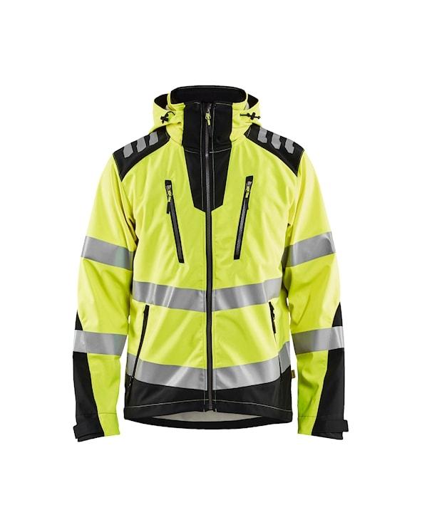 Blåkläder Softshell Jakke High Vis Gul/Sort