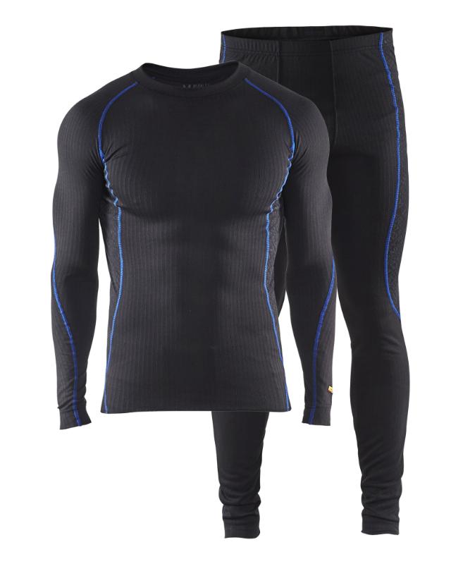 Blåkläder Undertøjssæt Light Sort/Koboltblå