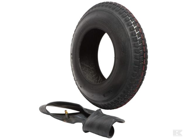 Dæk 4.00 x 8-4 lag med slange ST-16 TR13