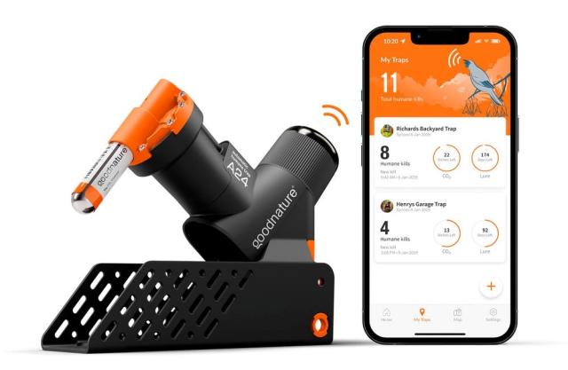 Goodnature Smart Cap Fangsttæller til Smartphone Integration