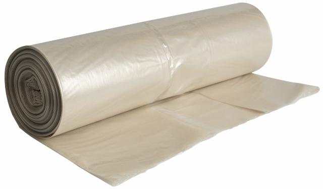 Container affaldssæk i transparent plast, passer i en 140 liter affaldscontainer