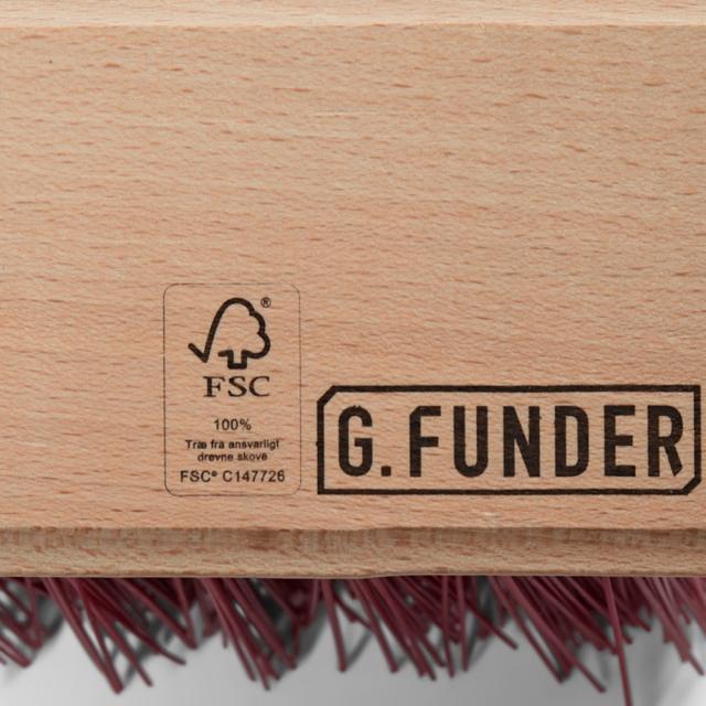 Gadekost 20 rækker børster m/træskaft