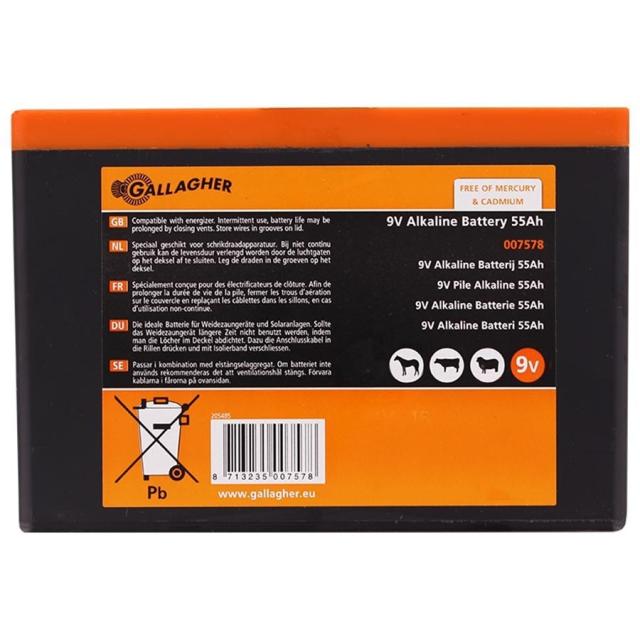 Gallagher Powerpack Batteri 9V 55Ah