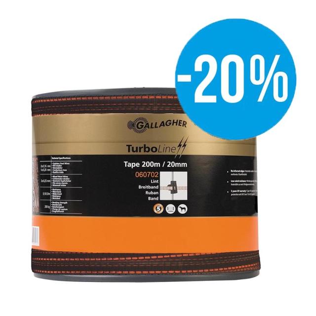 Gallagher Turboline Bånd 20mm Terra 200m
