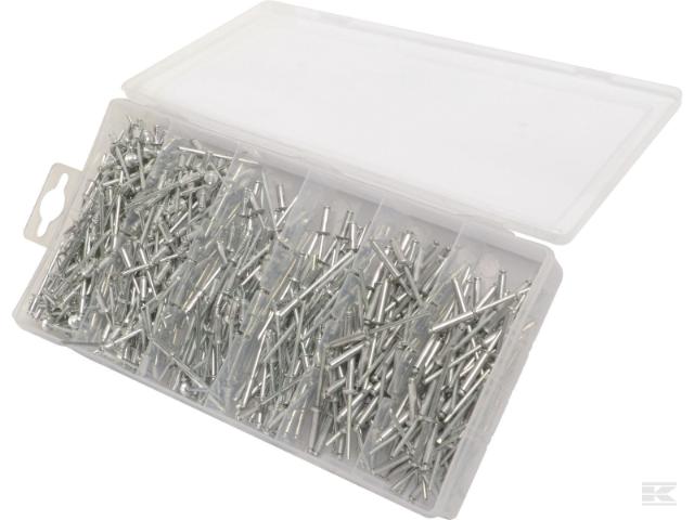 Sortiment blindnitter med 500 stk.