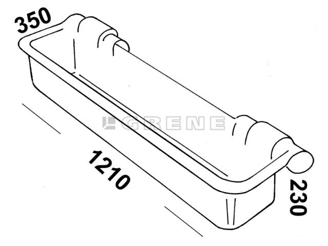 OK Plast fodertrug 1200 50 liter