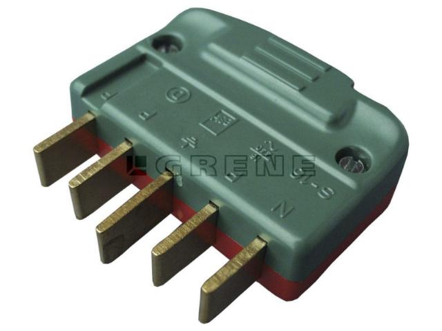 Stikprop med jord 400V rød-grøn