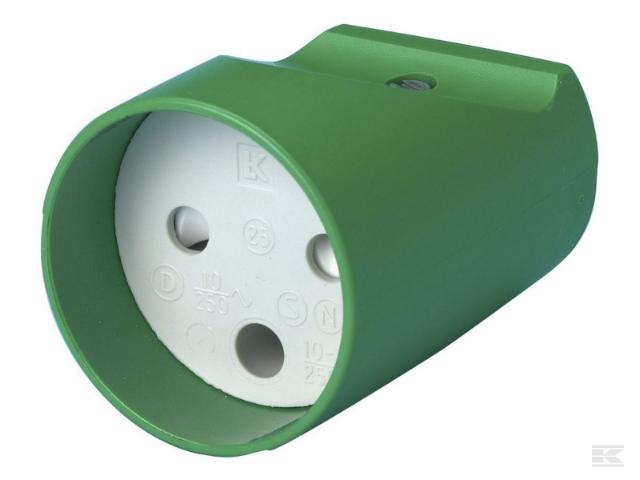 Forlængerled uden jord grøn LK