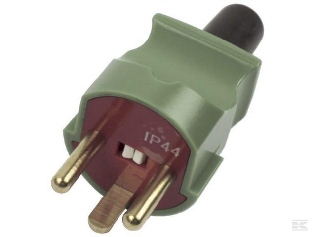 Stikprop med jord rød-grøn