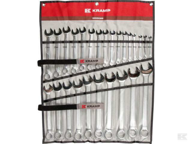 Kramp Ringgaffelnøglesæt med 26 stk. sæt fra 6 - 32 mm