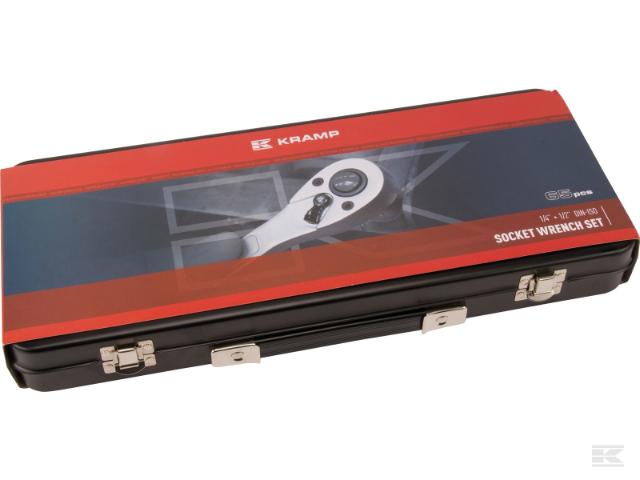 Kramp Topnøglesæt 1/4' x 1/2' 65 dele