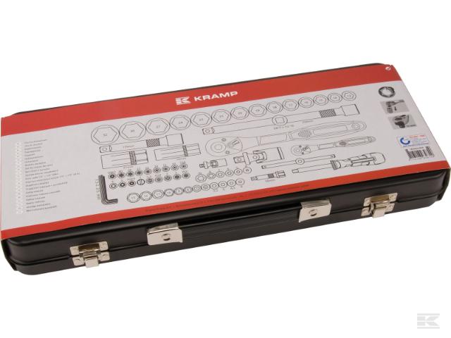 Kramp Topnøglesæt 1/4' x 1/2' 65 dele