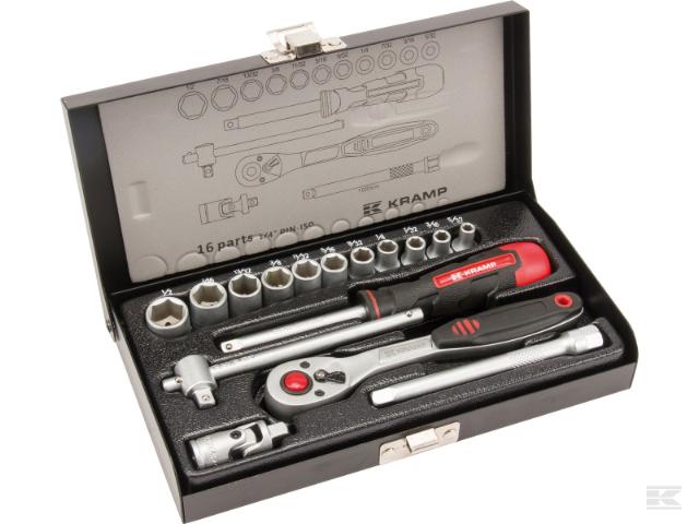 Topnøglesæt 1/4' 16 Dele 5/32' - 1/2'