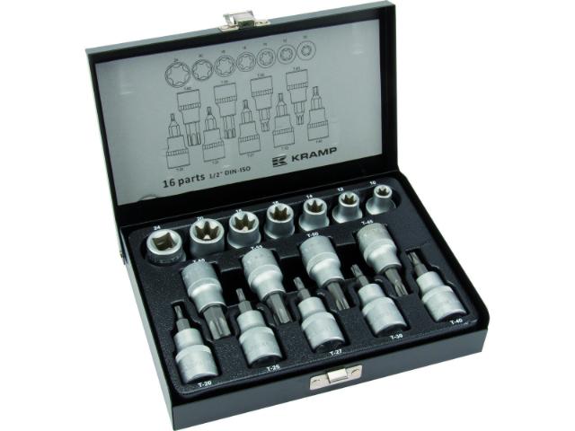 Torx-sæt 1/2' Indv. og Udv. Toppe