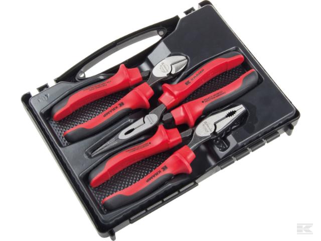 Kramp Tangsæt med 3 Dele Spidstang, Sidebidetang og Kombitang