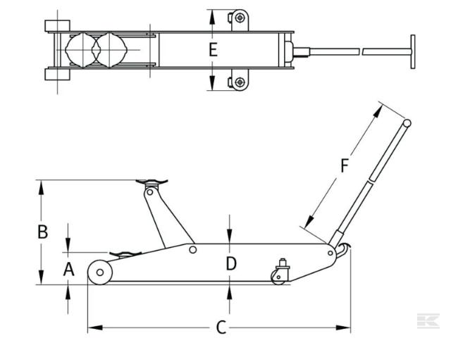Compac 2T-C donkraft 2 ton