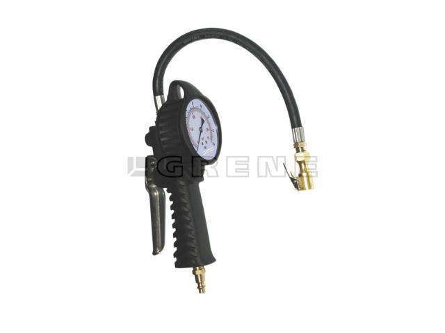 Pumpepistol analog 0 - 12 bar med manometer 