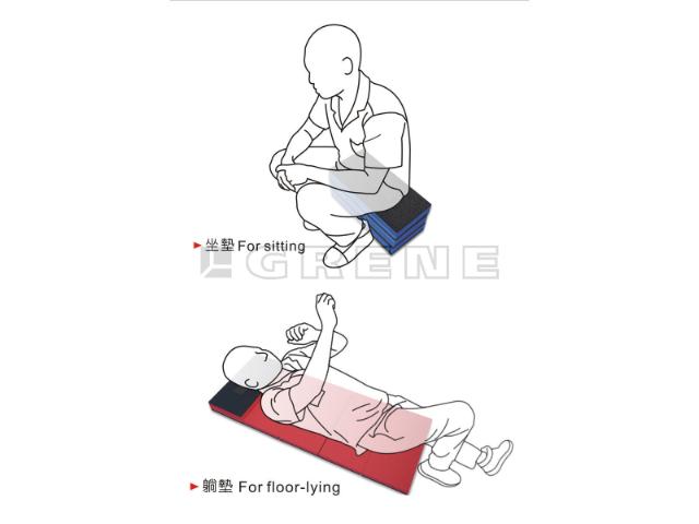Liggeunderlag, 6 delt multifunktion