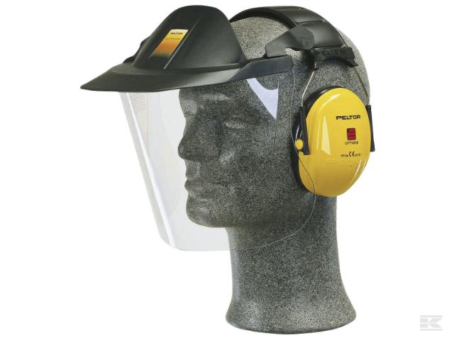 Visir Peltor med høreværn poly