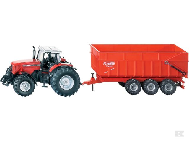 Siku 01844 Massey Ferguson 8280 med Krampe Tipvogn