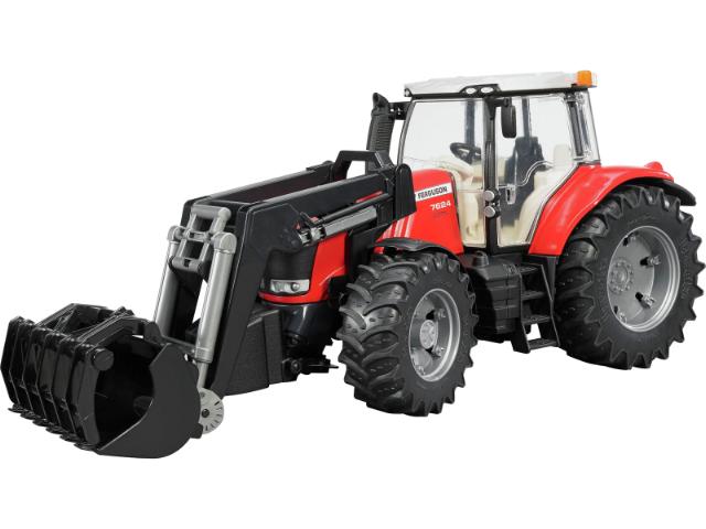 Bruder 03047 Massey Ferguson 7624 traktor med frontlæsser