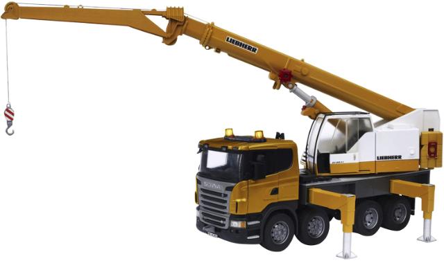 Bruder 03570 Scania R-serie Liebherr kran-LKW