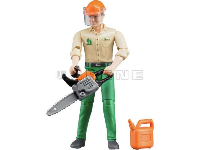 Bruder 60030 skovarbejder med motorsav