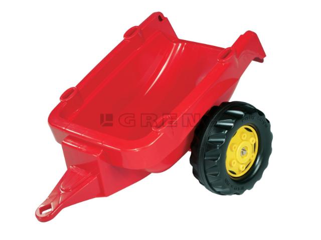 Rolly Toys 12170 Rollykid trailer, rød leveres uden emballage 