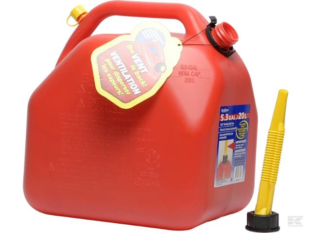 Scepter Benzindunk Plast 20 liter Rød