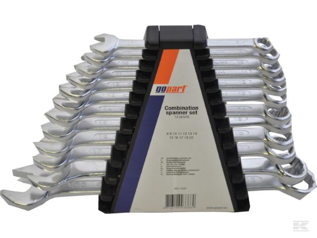 GoPart Ringgaffelnøglesæt 12 stk. 8 - 22 mm