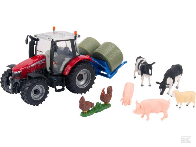 Britains 43205 Massey Fergusson 5612 Traktor med Tilbehør