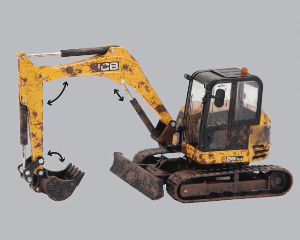 Britains 43279 Mudret JCB Midi Minigraver