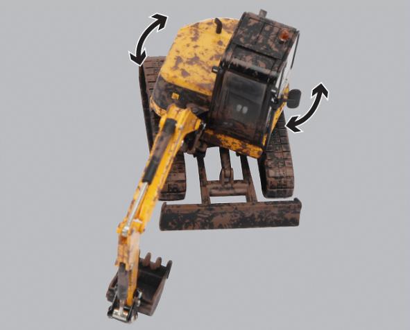 Britains 43279 Mudret JCB Midi Minigraver