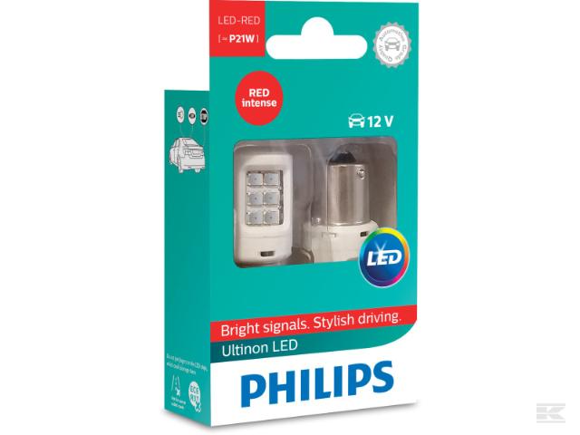 Philips LED P21W Rød