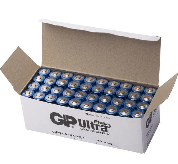 GP Ultra Plus 1,5V batterier LR6 / AA 40 stk pk