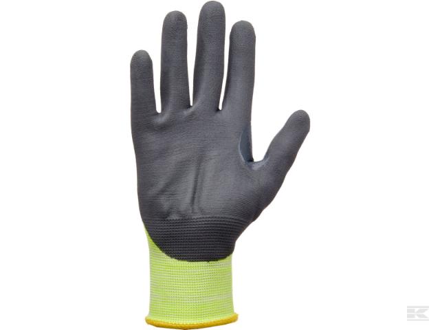 Montagehandske Olieresistent Halvdyppet Hi-viz