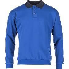 Polo Sweatshirt kongeblå, så længe lager haves