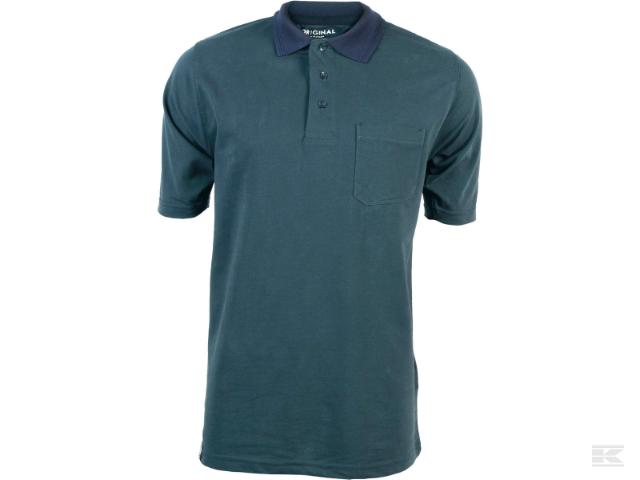 Kramp Original Polo T-shirt Grøn/Marine, så længe lager haves