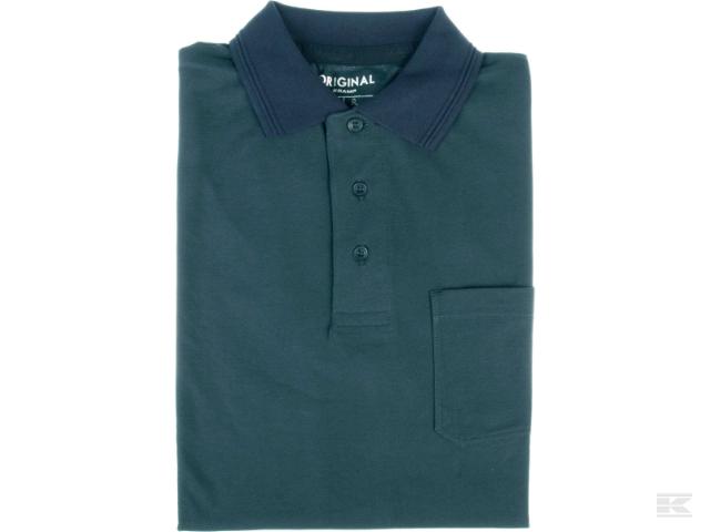 Kramp Original Polo T-shirt Grøn/Marine, så længe lager haves