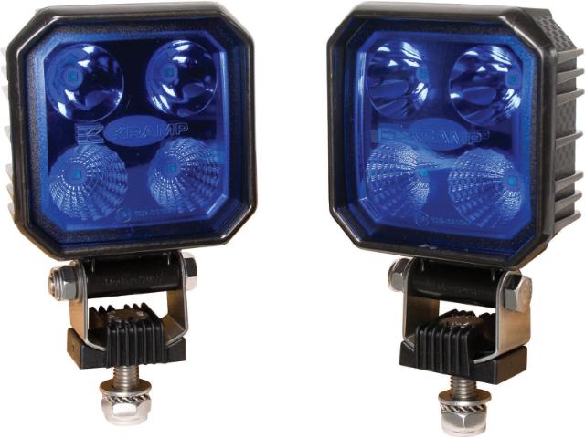 Kramp LED blå sprøjtelygtesæt m/ Deutsch stik