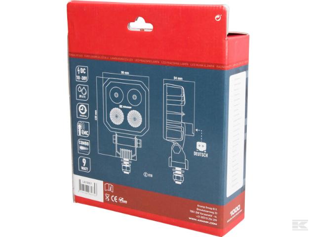 Kramp LED blå sprøjtelygtesæt m/ Deutsch stik