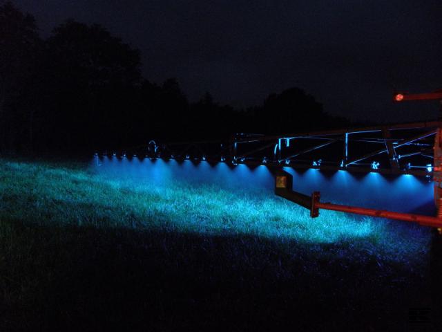 Kramp LED blå Sprøjtelygtesæt m/ Ledning