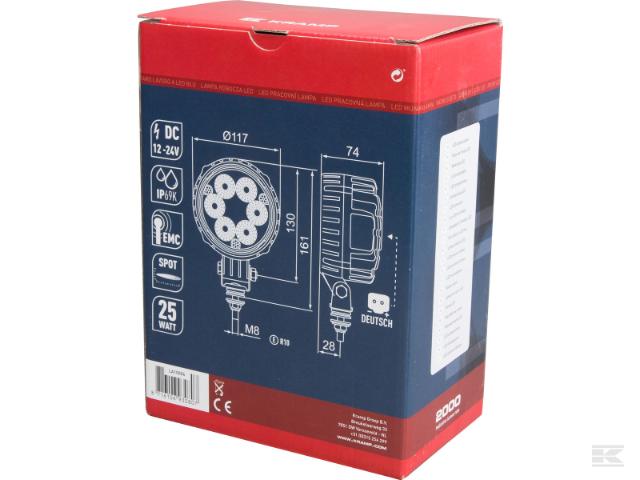 Kramp LED Arbejdslygte 2000 lumen 25W Fjernområde