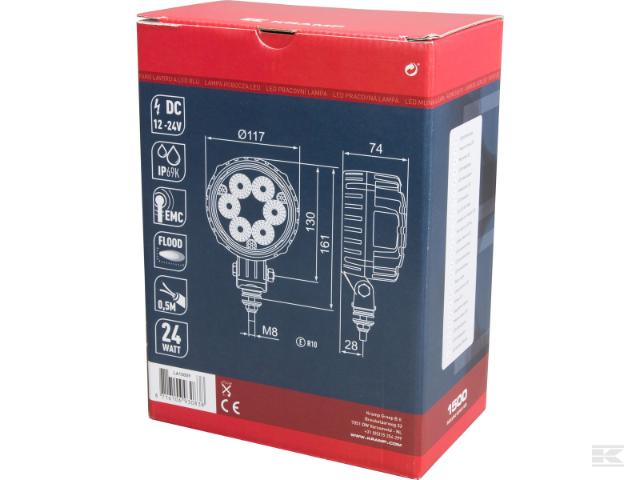 Kramp LED Arbejdslygte 1500 lumen 24W Flood