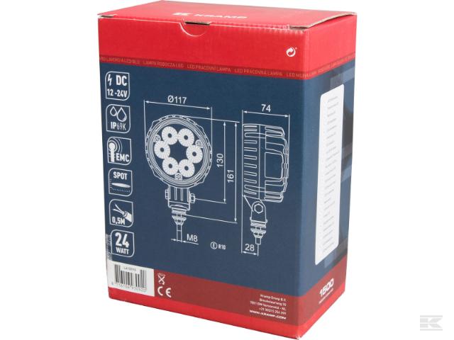 Kramp LED Arbejdslygte 1500 lumen 24W Spot