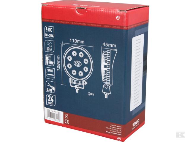 Kramp LED Arbejdslygte 1920 Lumen 24W Fjernområde